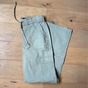Hollister Green Cargo Baggy Adjustable Pants